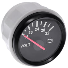 Load image into Gallery viewer, 52mm volt meter Marine Auto Voltmeter 8-16V Waterproof Gauge For Motorcycle Car Boat Automobile With Red Backlight 12V
