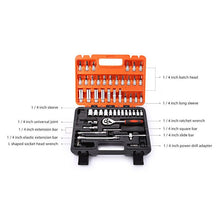 Load image into Gallery viewer, 53pcs Automobile Motorcycle Car Repair Tool Box Precision Ratchet Wrench Set Sleeve Universal Joint Hardware Tool Kit For Car