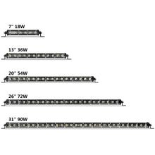 Load image into Gallery viewer, 54w 20inch LED Light Bar Work Slim Single Row Spot Flood Beam Mini For ATV SUV 4WD Motorcycle Automobile Headlights Car fog