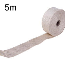Load image into Gallery viewer, 5M Exhaust tape Heat Exhaust Thermo Wrap Shield Protective Tape Fireproof Insulating Cloth Roll Kit for Motorcycle Car