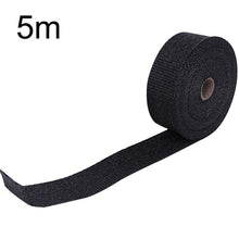 Load image into Gallery viewer, 5M Exhaust tape Heat Exhaust Thermo Wrap Shield Protective Tape Fireproof Insulating Cloth Roll Kit for Motorcycle Car