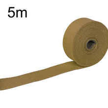 Load image into Gallery viewer, 5M Exhaust tape Heat Exhaust Thermo Wrap Shield Protective Tape Fireproof Insulating Cloth Roll Kit for Motorcycle Car