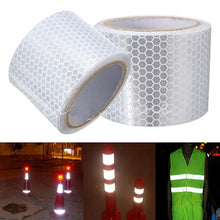 Load image into Gallery viewer, 5cm*1m Safety Mark Reflective Tape Sticker Car Styling Self Adhesive Warning Tape Automobiles Motorcycle Reflective Strip