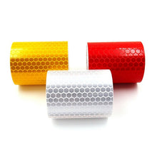 Load image into Gallery viewer, 5cm*1m Safety Mark Reflective Tape Sticker Car Styling Self Adhesive Warning Tape Automobiles Motorcycle Reflective Strip