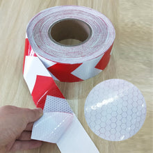 Load image into Gallery viewer, 5cm*40m Safety Mark Reflective tape stickers car-styling Self Adhesive Warning Tape Automobiles Motorcycle Reflective Film
