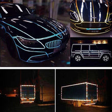 Load image into Gallery viewer, 5cm x 100cm Safety Reflective Strip Film Sticker Decoration Car Automobiles Motorcycle Pram Reflector Warning Tape Car Styling