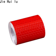 Load image into Gallery viewer, 5cmx1m Safety Mark Reflective tape stickers car-styling Self Adhesive Warning Tape Automobiles Motorcycle Reflective Film Red