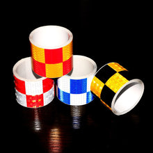 Load image into Gallery viewer, 5cmx5m Safety Mark Reflective Tape Stickers Car-styling Self Adhesive Warning Tape Automobiles Motorcycle Bike Reflective Film