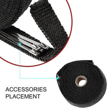 Load image into Gallery viewer, 5m Motorcycle Exhaust Thermal Exhaust Tape Header Heat Wrap Resistant Downpipe For Motorcycle Auto Automobile Car Accessories