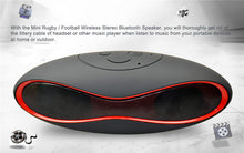 Load image into Gallery viewer, Wireless bluetooth Colorful LED Rugby Design Hands Free Portable Stereo Speaker