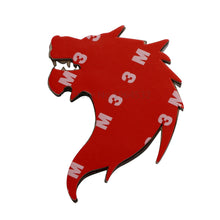 Load image into Gallery viewer, 7.5cm*5cm 3D Metal Wolf Tiger Lion Head Logo Emblem Badge Automobile Truck Motorcycle Sticker Decal Car Styling Accessories