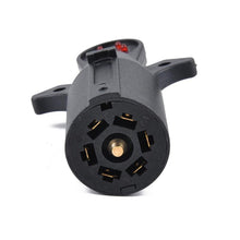 Load image into Gallery viewer, 7-Way Blade Trailer Light Wiring Circuit Tester Round Adapter Pin Plug RV Automobiles Motorcycles Switch Control Signal Sensor