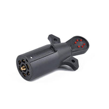 Load image into Gallery viewer, 7-Way Blade Trailer Light Wiring Circuit Tester Round Adapter Pin Plug RV Automobiles Motorcycles Switch Control Signal Sensor