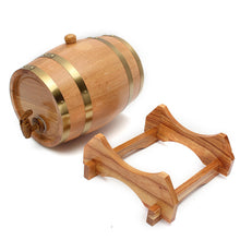 Load image into Gallery viewer, 5L Wooden Barrel with Spigot for Whisky Wine Liquor Homebrew