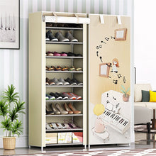 Load image into Gallery viewer, 9 Layers Shoe Rack Nonwoven Fabric Home Shoes Storage Organizer Easy to Install Shoe Cabinet Stand Holders Space-saving Closet