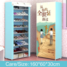Load image into Gallery viewer, 9 Layers Shoe Rack Nonwoven Fabric Home Shoes Storage Organizer Easy to Install Shoe Cabinet Stand Holders Space-saving Closet