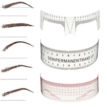 Load image into Gallery viewer, Reusable Eyebrow Grooming Stencil Measure Ruler Brow Shaper Makeup Shaping Tool