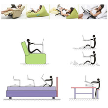 Load image into Gallery viewer, Adjustable Aluminum Laptop Desk Table Ergonomic TV Bed Lapdesk Tray PC Notebook Table Desk Stand With Cooling Fan Mouse Pad