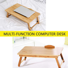 Load image into Gallery viewer, Adjustable Bamboo Computer Stand Laptop Desk Notebook Desk Laptop Table For Bed Sofa Bed Tray Picnic Table Studying Table
