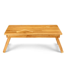 Load image into Gallery viewer, Adjustable Bamboo Computer Stand Laptop Desk Notebook Desk Laptop Table For Bed Sofa Bed Tray Picnic Table Studying Table