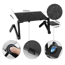 Load image into Gallery viewer, Adjustable Computer Desk Table Folding Laptop Notebook Stand Bed Tray Aluminum Alloy Portable Anti-Skid Table Office Furniture