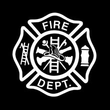 Load image into Gallery viewer, Aliaut Personalized Fashion Car Stickers Fire Dept To Remind Automobile Styling Motorcycle PVC Decal Black/Silver,13cm*13cm