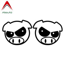 Load image into Gallery viewer, Aliauto 2 X Cartoon Car Stickers Cute Evil Pigs Automobiles Motorcycles Accessories Waterproof Sunscreen Vinyl Decals,10cm*8cm