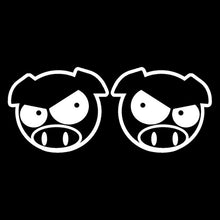 Load image into Gallery viewer, Aliauto 2 X Cartoon Car Stickers Cute Evil Pigs Automobiles Motorcycles Accessories Waterproof Sunscreen Vinyl Decals,10cm*8cm