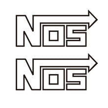 Load image into Gallery viewer, Aliauto 2 X Fashion Car Sticker NOS Nitrous Oxide Automobiles Motorcycles Accessories Vinyl Decal for Chevrolet VW Polo,11cm*4cm