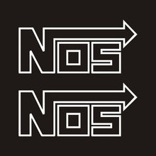 Load image into Gallery viewer, Aliauto 2 X Fashion Car Sticker NOS Nitrous Oxide Automobiles Motorcycles Accessories Vinyl Decal for Chevrolet VW Polo,11cm*4cm