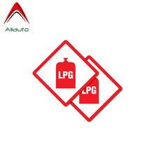 Load image into Gallery viewer, Aliauto 2 X Warning Sign Car Sticker LPG Danger Automobiles Motorcycles Accessories PVC Decal Waterproof Cover Scratches,7cm*7cm
