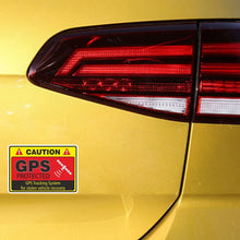 Load image into Gallery viewer, Aliauto 4 x Warning Car Sticker Caution GPS Tracking  System Protected Decal Automobiles &amp; Motorcycles PVC,7cm*4cm