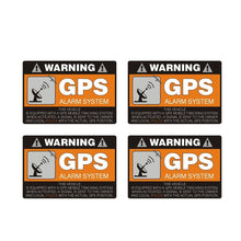 Load image into Gallery viewer, Aliauto 4 x Warning Car Sticker GPS Alarm System Automobiles &amp; Motorcycles Decal PVC Waterproof Sunscreen,8cm*5cm
