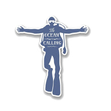 Load image into Gallery viewer, Aliauto Cartoon Car Sticker Scuba Diver Decal Fun Diving PVC Reflective Automobile Motorcycle Decoration Accessories,13cm*11cm