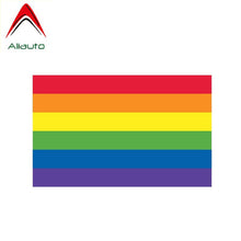 Load image into Gallery viewer, Aliauto Cover Scratch Car Sticker Gay Flag Rainbow Personality Automobiles &amp; Motorcycles Accessories PVC Decal,16cm*10cm