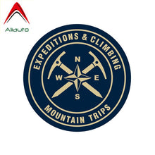 Load image into Gallery viewer, Aliauto Creative Automobile Motorcycle Car Sticker Expedition Climbing Mountain Camping PVC Decoration Decals,12cm*12cm