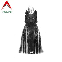 Load image into Gallery viewer, Aliauto Creative Automobile Motorcycle Car Sticker Tribal Forest Wolf Decal PVC Reflective Decoration Accessories,13cm*7cm