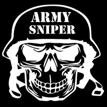 Load image into Gallery viewer, Aliauto Creative Car Sticker Army Skull Sniper Automobiles &amp; Motorcycles Styling Funny Vinyl Decal Cover Scratches,21cm*20cm