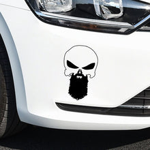 Load image into Gallery viewer, Aliauto Creative Car Sticker Beard Punisher Skull Graphic Automobiles Motorcycles Accessories PVC Decal for Opel Lada,16cm*10cm
