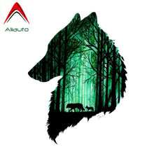 Load image into Gallery viewer, Aliauto Creative Car Sticker Two Wolves In The Forest PVC Automobile Motorcycle Decoration Accessories Decal,15cm*11cm