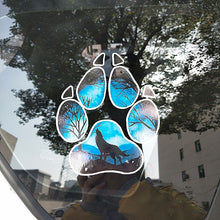 Load image into Gallery viewer, Aliauto Creative Cartoon Wolf Footprint Puzzle Decal PVC Automobile Motorcycle Car Sticker Decoration Accessories,15cm*13cm