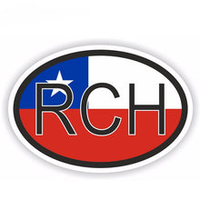 Load image into Gallery viewer, Aliauto Creative Decal Chile Country Code Flag Automobile Motorcycle Car Sticker Waterproof Reflective Decals Vinyl,14cm*9cm