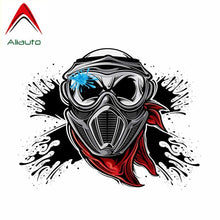 Load image into Gallery viewer, Aliauto Creative Funny Skull Paintball Player Reflective Car Sticker Automobile Motorcycles Decoration Accessories PVC,16cm*12cm