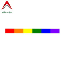 Load image into Gallery viewer, Aliauto Creative Gay Pride Rainbow Windows Funny Automobiles &amp; Motorcycles PVC Decal Car Sticker Waterproof,16cm*1cm