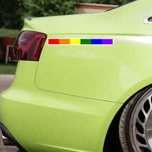 Load image into Gallery viewer, Aliauto Creative Gay Pride Rainbow Windows Funny Automobiles &amp; Motorcycles PVC Decal Car Sticker Waterproof,16cm*1cm