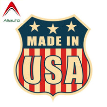 Load image into Gallery viewer, Aliauto Creative Made In USA Decal Flag Car Sticker Automobile Motorcycles Decoration Accessories for Nissan Suzuki,16cm*14cm
