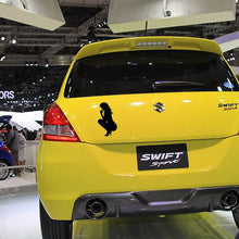 Load image into Gallery viewer, Aliauto Cretive Car Sticker Sexy Girl Nude Lady Squatting Automobiles &amp; Motorcycles Laptop Decorative Vinyl Decal,18cm*9cm