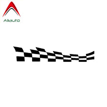 Load image into Gallery viewer, Aliauto Fashion Car Sticker Checkered Flags Racing Automobiles Motorcycles Accessories PVC Decal for VW Passat B5 Lada,20cm*4cm