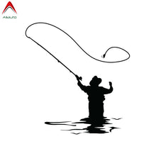 Load image into Gallery viewer, Aliauto Fashion Car Sticker Funny Fly Fishing Automobiles Motorcycles Accessories Vinyl Decal for Peugeot Skoda Volvo,13cm*12cm