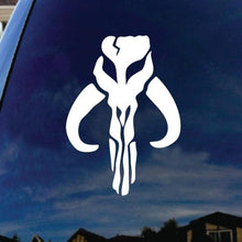 Load image into Gallery viewer, Aliauto Fashion Car Sticker Mandalorian Skull Boba Fett Automobiles Motorcycles Helmet Laptop Accessories PVC Decal,15cm*14cm